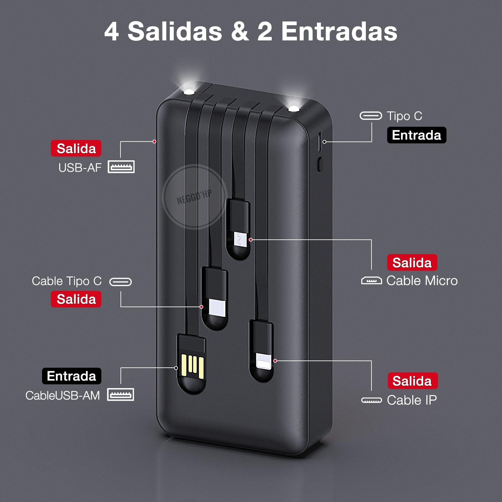 Batería Portátil  20,000 mAh GAR159