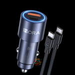Cargador Auto Dual 20W C USB 3A GAR241