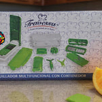 Rallador Multifuncional Con Contenedor 11Pz
