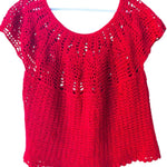 Blusa Tejida Artesanal Rojo Hecho en México