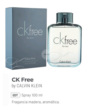 CK Free Calvin Klein EDT 100ml.