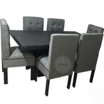 Comedor 6 Sillas Color Gris 12104900