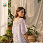 Blusa Artesanal Crochet Fino Tejido M Hecho en Mex