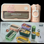 🥗 Lunch Box Completa con Divisiones y Vaso