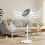 Ventilador Pedestal 12 Vel 360° Giro