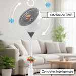 Ventilador Pedestal 12 Vel 360° Giro